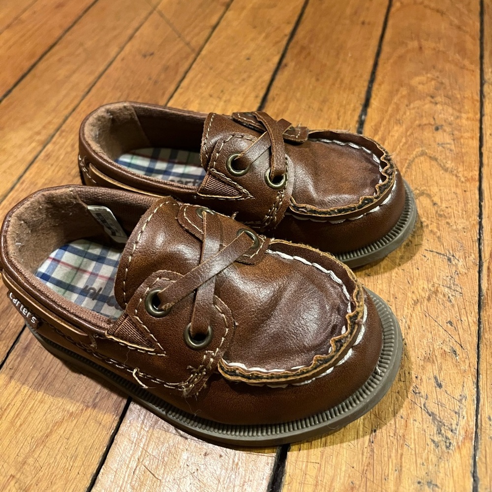 Carter’s Brown Leather Toddler Loafers